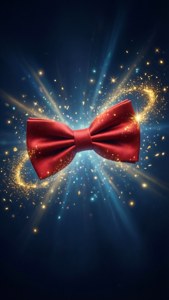 Magical Floating Red Bowtie