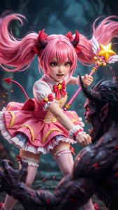 Magical Girl Devil Horns