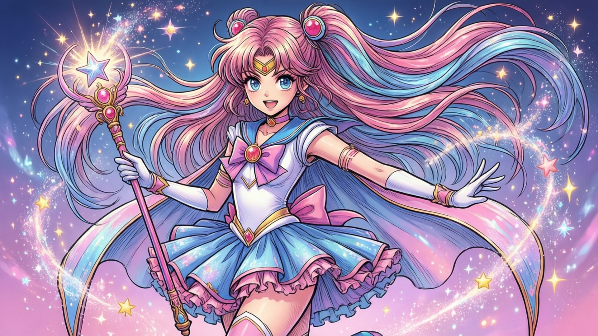 Magical Girl Manga by Wallpapers.art Studio