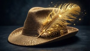 Magical Hat with Golden Feather