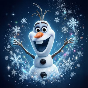 Magical Olaf Snowflakes