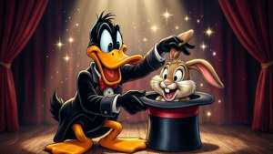 Magician Daffy's Trick
