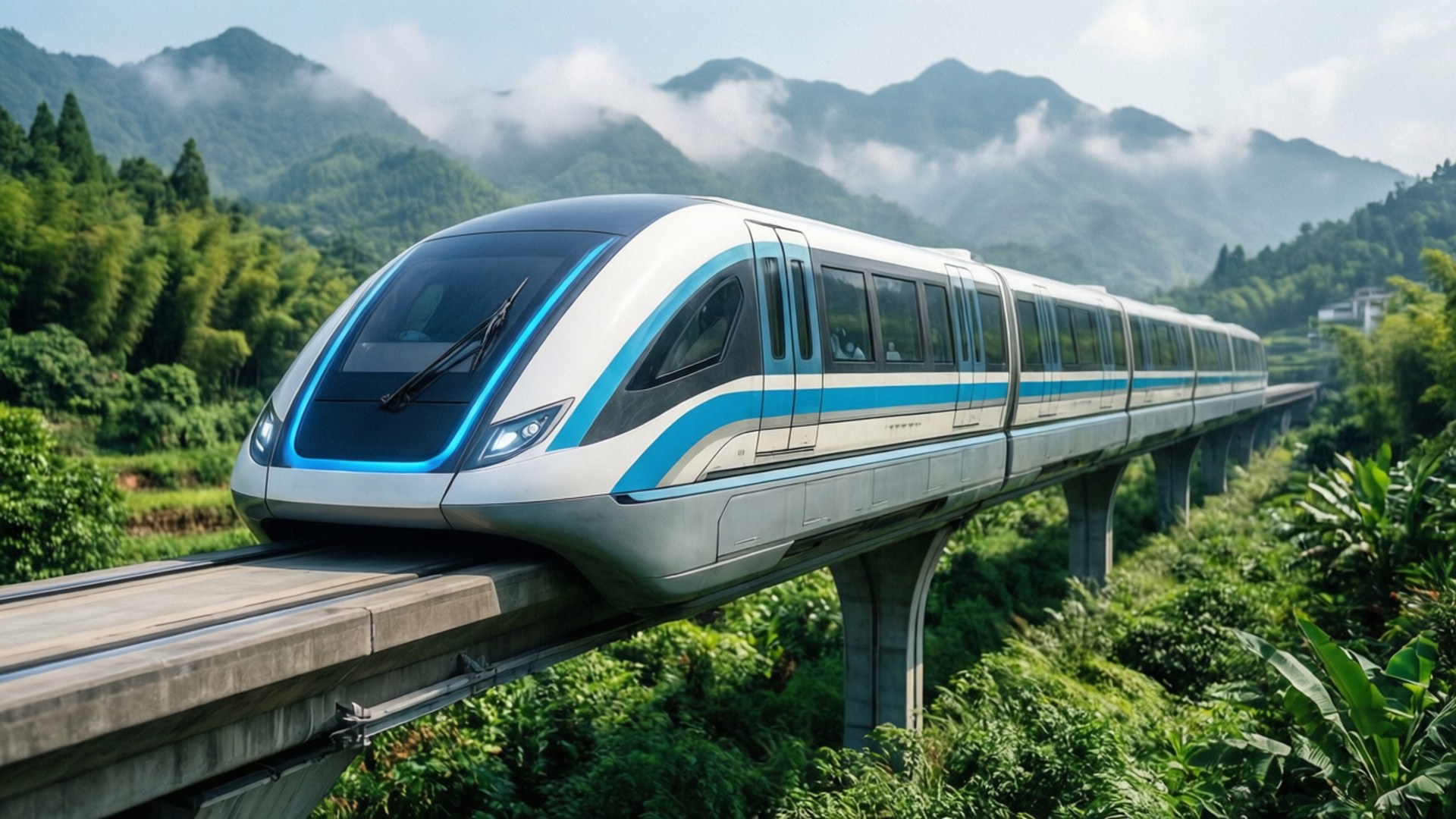 Maglev Nature Glide by Wallpapers.art Studio