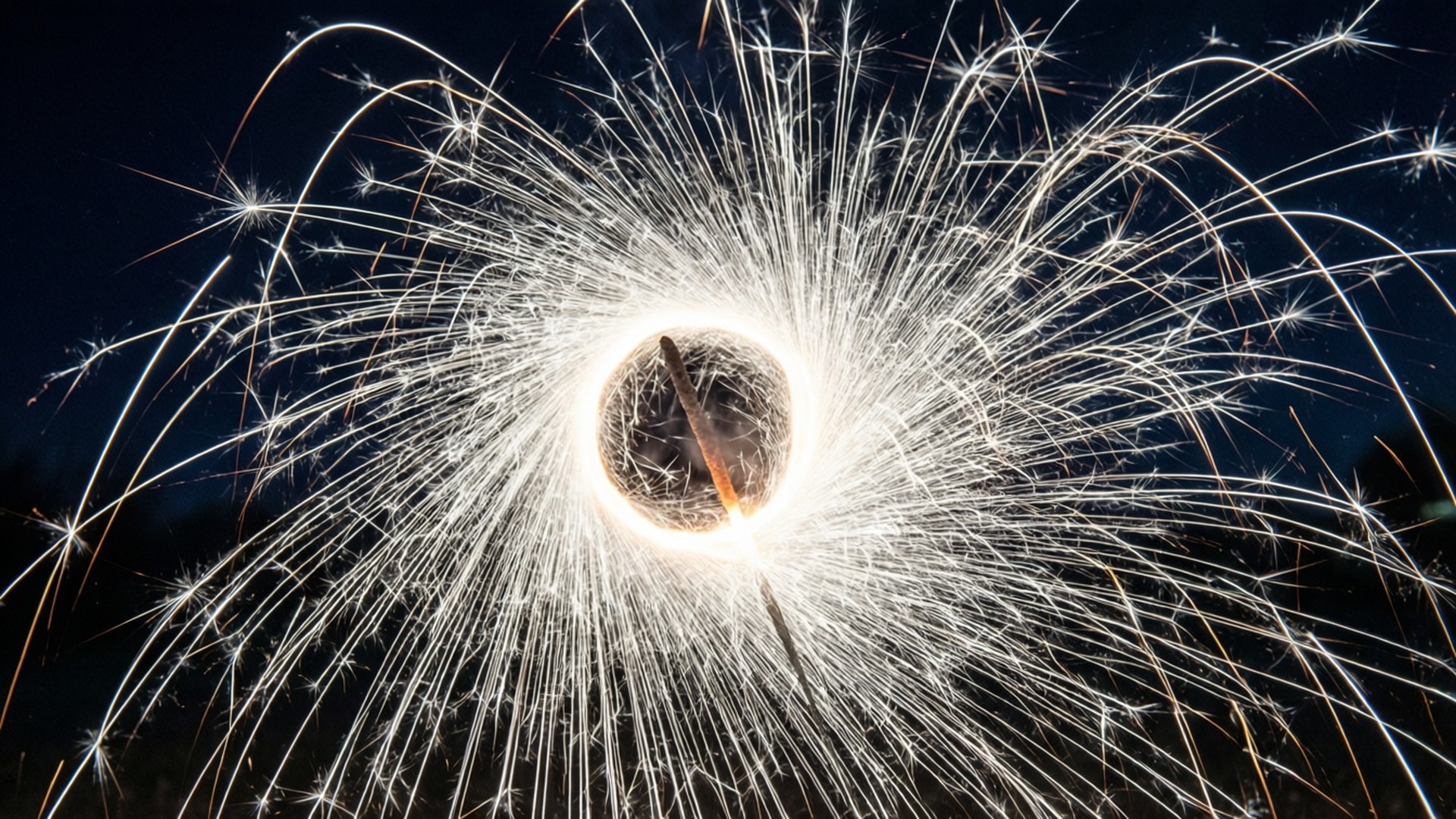 Magnesium Sparkler Trails by Wallpapers.art Studio