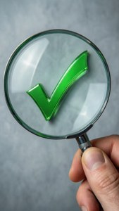 Magnifying Checkmark