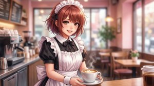 Maid Latte Service Smile