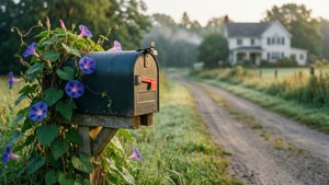 Mailbox Morning Glories