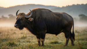 Majestic Gaur at Dawn