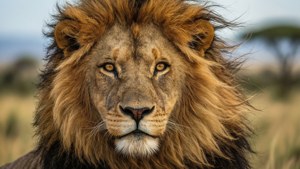 Majestic Lion Portrait