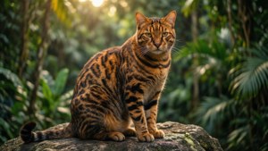 Majestic Toyger on the Rocks