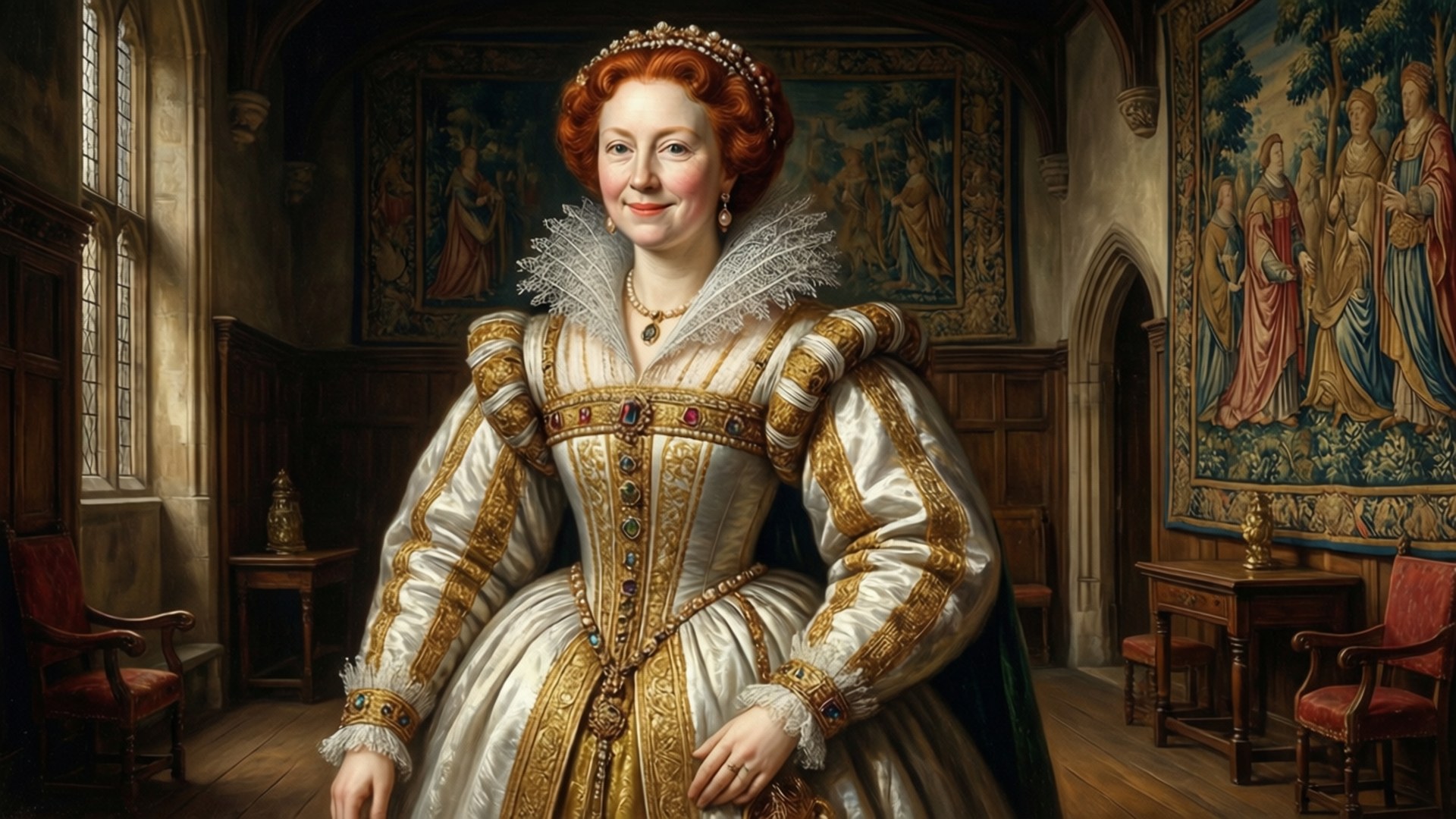 Majestic Tudor Portrait by Wallpapers.art Studio