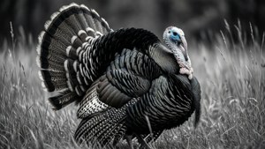 Majestic Turkey in Grass