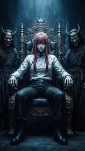 Makima on Throne
