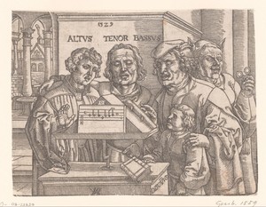 Male Quartet: Descant, Counter Tenor, Tenor, Bass, with Jester