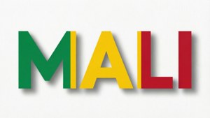 Mali Typography Flag