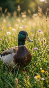 Mallard in Meadow