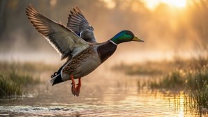 Mallard Sunrise Flight