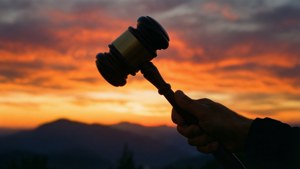 Mallet Sunset Silhouette