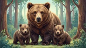 Mama Bear and Cubs