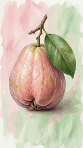Mammee Apple Watercolor