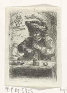 Man aan de eettafel