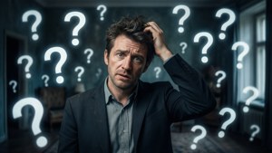 Man Amidst Questions
