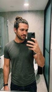 Man Bun Mirror Selfie