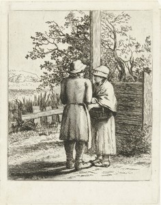 Man en vrouw in gesprek
