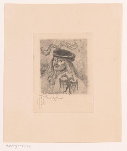 Man in historische kledij met dubbele adelaar