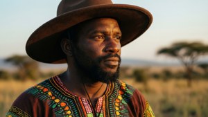 Man in Traditional Hat