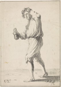 Man met bierpul