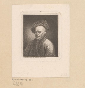 Man met bontmuts en bontkraag