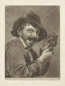 Man met een leeg glas (de Smaak)