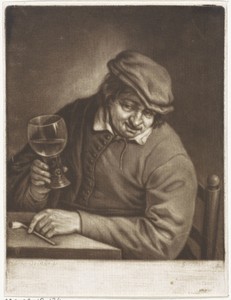Man met een roemer