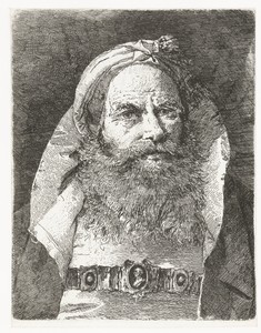 Man met kleine tulband