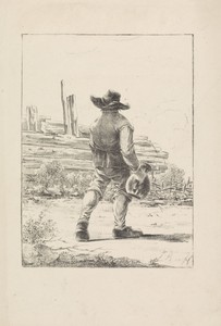 Man met kruik