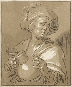 Man met kruik