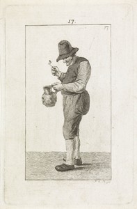 Man met kruik en pijp