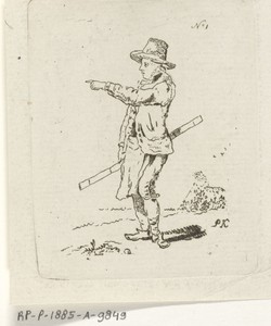 Man met maatstok