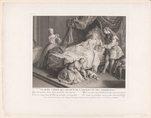 Man naast een vrouw in haar bed