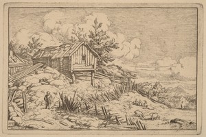 Man near Entry of a Ruinous Hedge