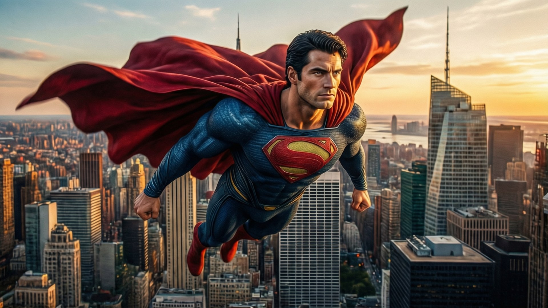 Man of Steel Ascends by Wallpapers.art Studio