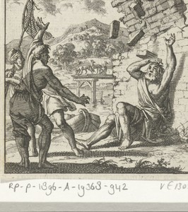 Man wordt door instortende muur verpletterd