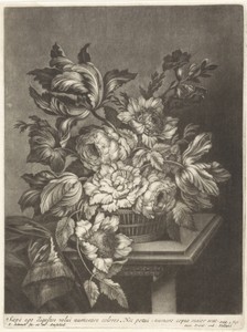 Mand met bloemen
