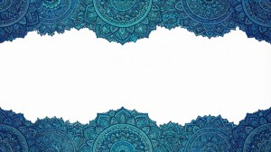 Mandala Blue Border
