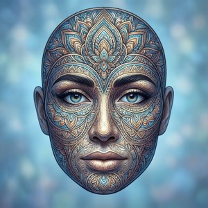 Mandala Face Template
