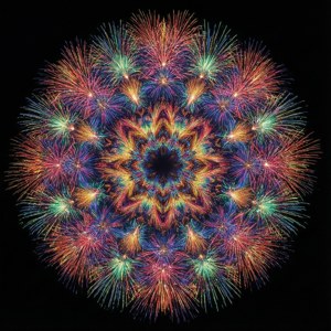 Mandala Fireworks Pattern