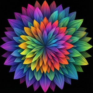 Mandala Gradient Petals