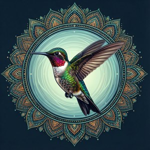 Mandala Hummingbird