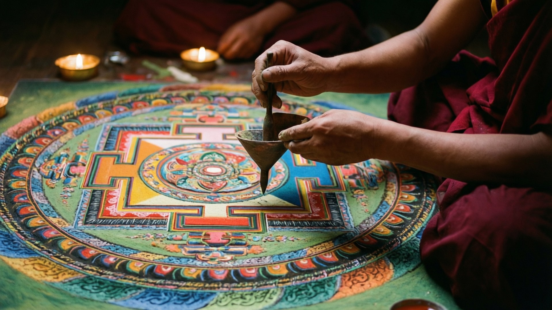 Mandala in Making by Wallpapers.art Studio